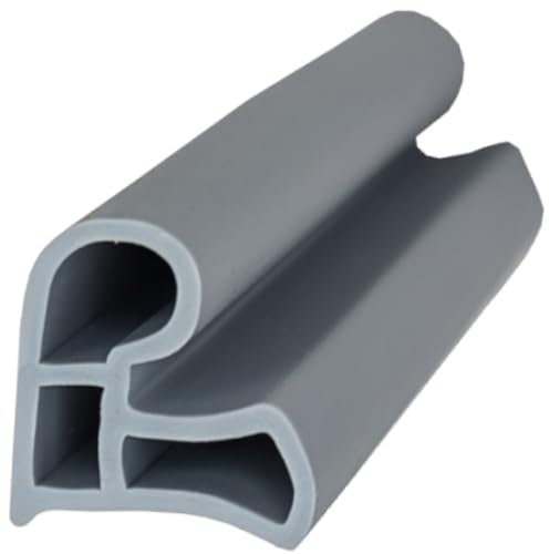 Stahlzargendichtung I 5m I Farbe Grau oder Weiß ► Dichtung Türe ► Metalltürdichtung ► Ersatzdichtung ► Wohnungstürdichtung ► Langlebig und wartungsfrei (grau)