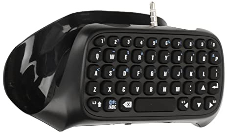 Teclado Controlador para Empuñaduras de Controlador PS4, Diseño Integrado, Mantiene El Estilo Original, Teclado Controlador Bluetooth Inalámbrico Multifunción para Chat de Texto PS4, Internet