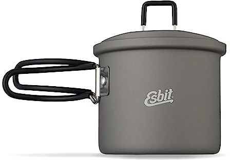 Esbit Outdoor Kochtopf 625 ml - Camping Topf aus hartanodisiertem Aluminium - inkl. Deckel mit praktischer Aufhängung