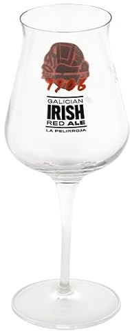 1906 - Galician Irish Red, Pack 6 Copas de Cerveza, 33 cl | Copa de Cristal, Capacidad 33 cl, Colección Familia 1906, Set de 6, Ideal para Regalo