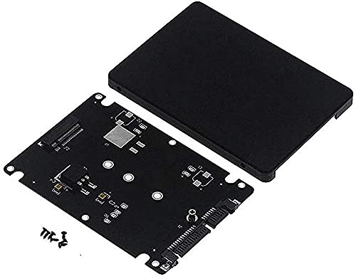 OFFPENSIG M.2 NGFF auf 2,5 SATA SSD/MSATA auf SATA AdapterkartengehäUse (B SchlüSsel für PC Adapter M2 + M Desktop Sockel NGFF)