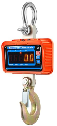 Irfora Robuste elektronische Gepäckwaage, multifunktionale Digitale Waage, Digitale Anzeige, hochpräzises Wiegewerkzeug, Hakenwaage, wasserdichte Kranwaage mit Fernbedienung