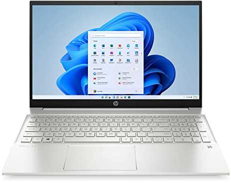 HP 15s-eq2002sf Ordinateur Portable 15,6 FHD, PC Portable (AMD Ryzen 5 5500U, RAM 8 Go, SSD 256 Go, AMD Radeon Graphics, Windows 11), Laptop Argent, Clavier AZERTY