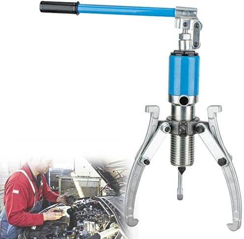 URJWAN Radlager-Abziehtrenner, Hydraulisches Abzieher-Set, 3-In-1-PumpenöLrohr-Ziehmaschine FüR Radlager, 5/10/15/20 T, Einfach Zu Transportieren Oder Zu Lagern,Blue-5T