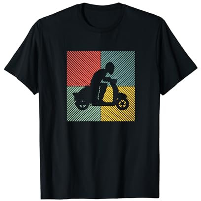 Rollerfahrer Mofa Moped Scooter-Fahrer Motorroller T-Shirt