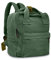 Boziee Klein Rucksack Damen Canvas/Cord Cityrucksack Rucksäcke Daypacks,Rucksackhandtaschen Kinderrucksäcke für Schule Travel Arbeit Damen Mädchen Teenager Unisex (Corduroy, Grün)