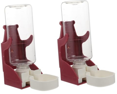 Yardwe 2pcs Pet Water Dispenser for Cats Dogs Automatic Bottle Sturdy Material