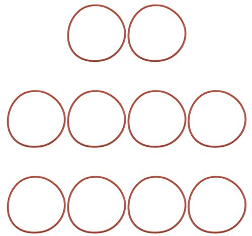 PATIKIL 10 Stück O-Ringe 88 x 82 x 3 mm Dichtungsringe, Nitrilkautschuk Dichtung O Ring Gummidichtung Rund Seal Unterlegscheiben für Hydraulik Sahnespender Pumpe Schnellkupplung, Rot