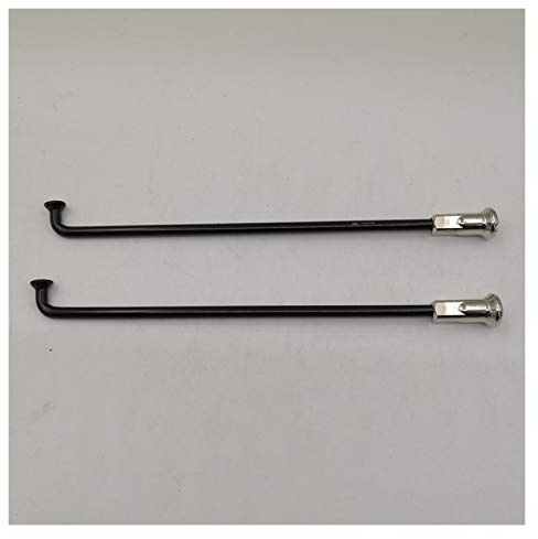 PRPRP Raggi for Bicicletta, Raggi for Bicicletta 60 Pezzi Un Lotto Acciaio Inossidabile 304 Calibro 8 Diametro 4,0 mm J-Bend Raggi for Moto Neri Corpo Tondo Aghi di Diametro uguale 711(Length 139mm)