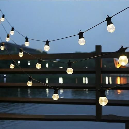 Kovalmax® Catena luminosa 15 porta lampada e27 cavo nero 16 m prolunga esterno impermeabile