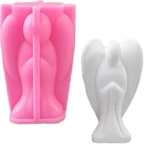 ALEFBET Silikonform Engel，Silikonformen Gießformen Engel，Kerzenformen zum Gießen，Kerzen Formen Silikon，Epoxidharz Formen Silikon，Gipsformen zum Gießen (Engel) W8910