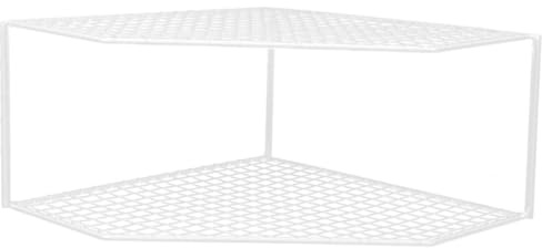 ERINGOGO Multi Function Frame Kitchen Pan Organizer Corner Shelf with Painted Surface Compact Small Shelf Stand for Pots and Pans Storage in Kitchen Bathroom Office and Laundry