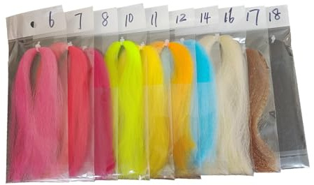 Materiali per la costruzione di mosche Accessori da pesca fai da te Bucktail Fly Tying Lure Making