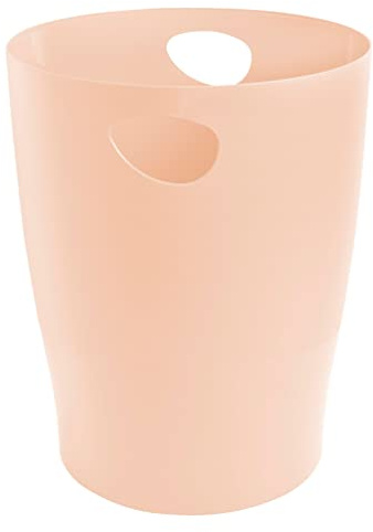 Exacompta 45307D ECOBIN Papierkorb 15 Liter mit Griffen. Eleganter und robuster Papierkorb und Mülleimer im modernen Design mausgrau