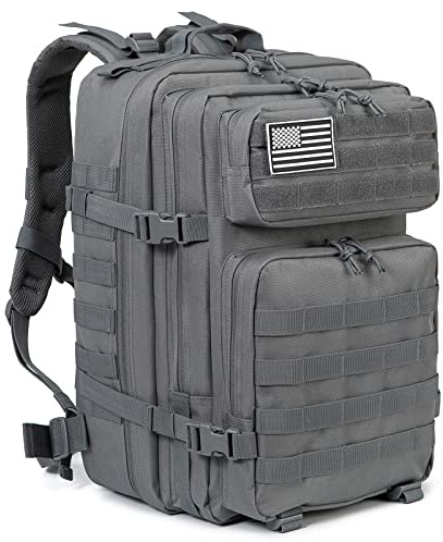 QT&QY 45L militära taktiska jaktryggsäckar för män kamouflage Molle Armé Överfall Pack 3 dagar Överlevnadsväska Vandring Treeking ryggsäck