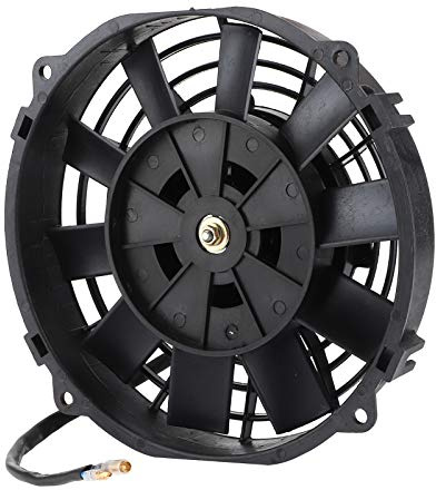 Auto Lüfter 12V, Kühlerlüfter 12V, Motorlüfter Universal Elektrolüfter Ventilator 8 Zoll für Kühler Autokühlung Klimaanlage 10 Flügel 12 V 80 W 2250 U/min