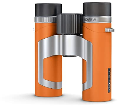 GoView ZOOMR 8x26 kleines, leichtes Fernglas (8-Fach Zoom, Magnesiumgehäuse, inkl. Smartphone-Adapter & Zubehör) Sunset Orange