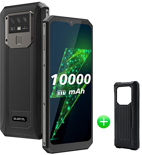 OUKITEL K15 Plus Rugged Smartphone (2023) 10000mAh Batteria, 18W Ricarica Rapida, 6.52 HD+ Telefono Indistruttibile Android 11, 4GB+32GB,Rugged Phone 13MP Rearcamera Dual-SIM NFC/OTG
