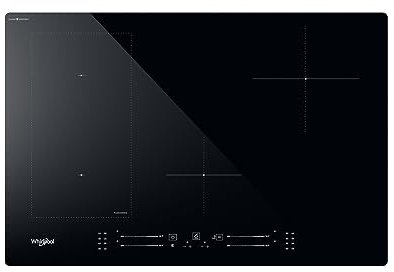 Piano cottura induzione 4 Fuochi Larghezza 77 cm vetroceramica tecnologia FlexiCook colore Ner