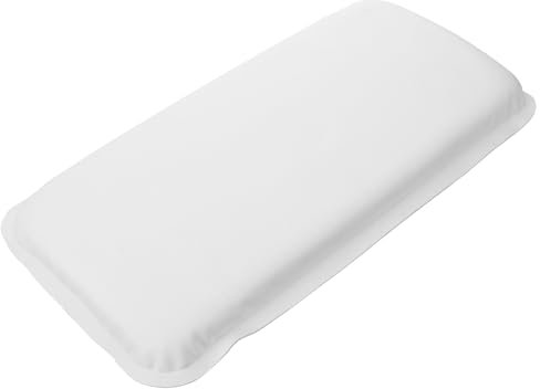 Healvian Weißes Pu Schwamm Badewannenkissen mit Nacken und Schulternstütze Ergonomisches Badekissen für Entspannendes Spa und Badewannenerlebnis