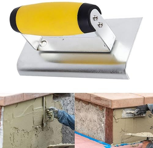 Handschneidekelle aus Edelstahl, 15,3 x 7,5 cm, Werkzeug-Set, Gips, Stuck, Zement, Gips, Zement-Finishing, Gips, Zement