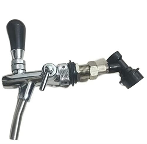 SRKATI Heimbrau-Sets bierbrauset Mini-Fasszapfspender mit 12'' Bierschlauch für Mini Craft Beer Growler Homebrew Spear(Adjustable tap)