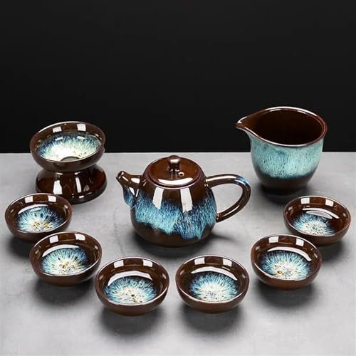 Teiere Servitori Di Caffè Set Da Tè Da Viaggio Set Tè Oro Sabbia Con Forno Ceramica Set Tè Kung Fu Regalo Aziendale Fascia Alta Teiere Servizi Da caffè Set