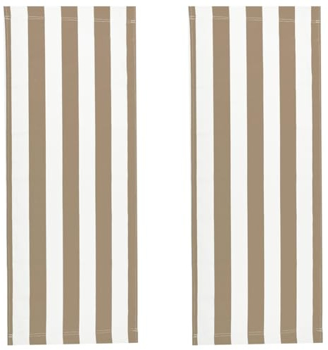 GORGECRAFT 2 st strandsele uteplatsstolar solbränd kanvas sling stol ersättningsstolar utomhusstolar tygbyte 116 x 42 cm bärbar vilstol tyg för sommarsemester solbad trädgård