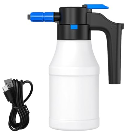 Spruzzatore per lavaggio auto – resistente all'usura e affidabile 1,5 l – Tubo per bottiglie di schiuma, spruzzatore portatile ad acqua a pressione – nebulizzatore a pressione – spruzzatore pompa per