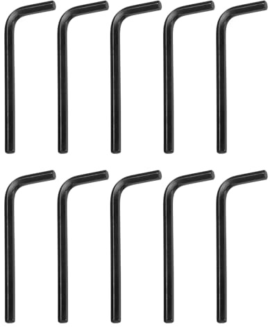 HARFINGTON 30pcs Hex Key Wrench 5/32 45# Carbon Steel L-Shape Hexagon SAE Wrenches Repairing Tool for Home DIY Bike Motorcycle Repair, Black