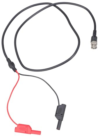 Male to Double 4mm Banana Plugs Stackable Test Leads Probes Cable Suitable for Oscilloscope Signals 120CM Lab Equipment Test Leads with BNC Male
