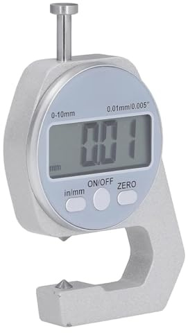 VOANZO Jauge D'épaisseur Numérique, Plage De Mesure De 0 À 10 Mm, Mini Pied À Coulisse Électronique Avec Écran LCD Numérique