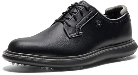 Footjoy Traditions Blucher, Zapatos de Golf Hombre, Black, 42 EU Ancho