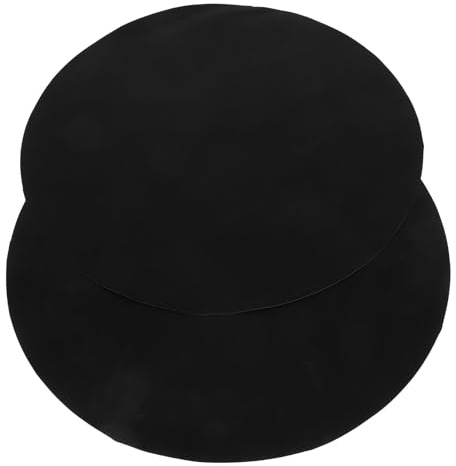 NUOBESTY 2 pièces Tapis de Cuisson BBQ Rond Non-adhérent Réutilisable Protection Anti-adhérence pour Grillades Léger et Facile à Nettoyer pour Barbecue Extérieur et Camping