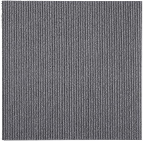 ZGHQHCDRH Moqueta autoadhesiva, Losetas de Alfombra 12x12 Pulgadas, baldosas Antideslizantes y Resistentes, Suelo cuadradas Lavables DIY, for el hogar, Oficina Comercial(Dark Gray,4pcs)