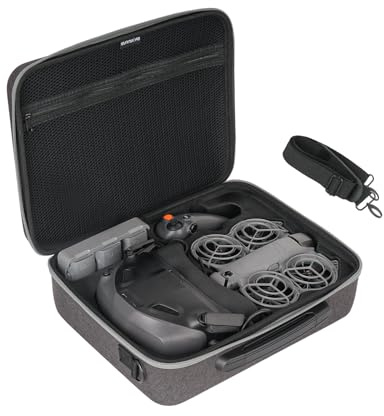 FSIDIWT Neo 2 Carrying Case, Portable Storage Shoulder Bag for DJI Neo 2 Drone Accessories, Fits for DJI Goggles N3, RC Motion 3 Controller, 6 batteries, Battery Charger Hub