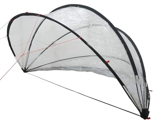 vidaXL Dôme de Piscine 405 x 405 x 192 cm PVC Transparent