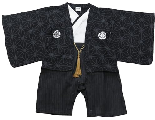 Baby Kids Hakama Style Coverall Romper Boys Kimono style boy infant romper Japanese Formal birthday Halloween dress Child Dress
