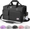 Gym Bag with Shoes Compartment, 50L Large Capacity, Waterproof Lightweight, Weekend Bags for Gym, Vacation (Black)