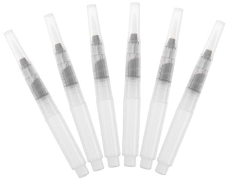 STOBOK 6stücke Teiliges Set Wasserlösliche Bleistifte Mit Nachfüllbaren Wasserpinsel Für Aquarellmalerei Transparente Stifte Für Künstler Und Schüler Für Skizzen Und Journaling