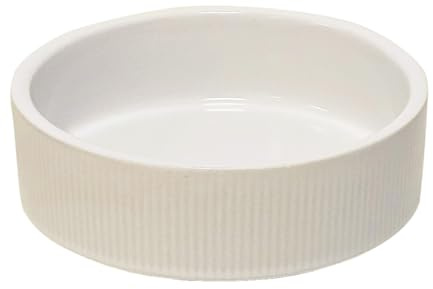 Nobby Hunde Keramik Napf Rilla weiß Ø 14 x 4,5 cm, 400 ml