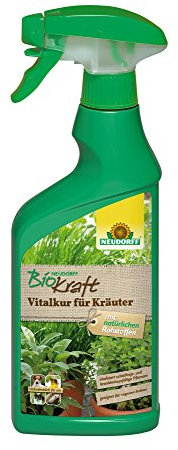 Neudorff BioKraft Vitalkur für Kräuter AF – Anwendungsfertiges Spray fördert die optimale Ernährung und vitalisiert schädlings- und krankheitsanfällige Kräuter, 500 ml