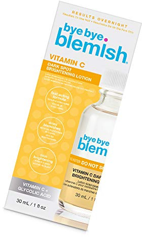 Bye Bye Blemish Lozione Smacchiante | Siero Vitamina C, 30 Millilitro | Lozione alla vitamina C per combattere le macchie scure localizzate sulla pelle e migliorarne l'aspetto.