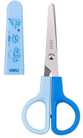 Deli Bumpess 121 mm Kinderschere D60200 - Amerikanisch - Edelstahl - Blau