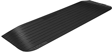 LIEKUMM Rubber Threshold Ramp, 3.8 cm Rise, Non-Slip Wheelchair Ramp, 1000 kg Capacity Rubber Ramps for Doorways, Threshold Ramps for Wheelchairs, Steps, Kerbs, Mobility Scooters, Trailers, Golf Carts