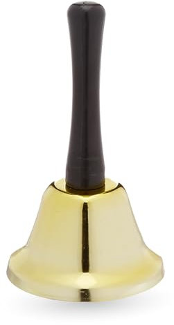 Weihnachtsglocke Nikolausglocke, Gold Glocke - Accessoire zu Nikolauskostüm, Weihnachtsmannkostüm - Weihnachten/Nikolaus