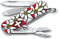 Victorinox, Classic, Swiss Army Pocket Knife, Small, Multi Tool, Camping, 7 Functions, Blade, small, Nail file, Screwdriver 2.5 mm, Edelweiss