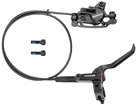 Yeeda Hydraulisk skivbroms - skivbromsar för cykel, 1 st fram 800 mm bak 1 400 mm hydraulisk broms för mountainbikes, vägcyklar, passar 22,2 mm styre