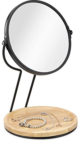 Navaris Espejo cosmético - con Bandeja para Joyas