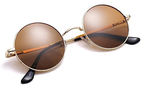 Pro Acme Retro Kleine Runde Polarisierte Sonnenbrille für Männer Frauen